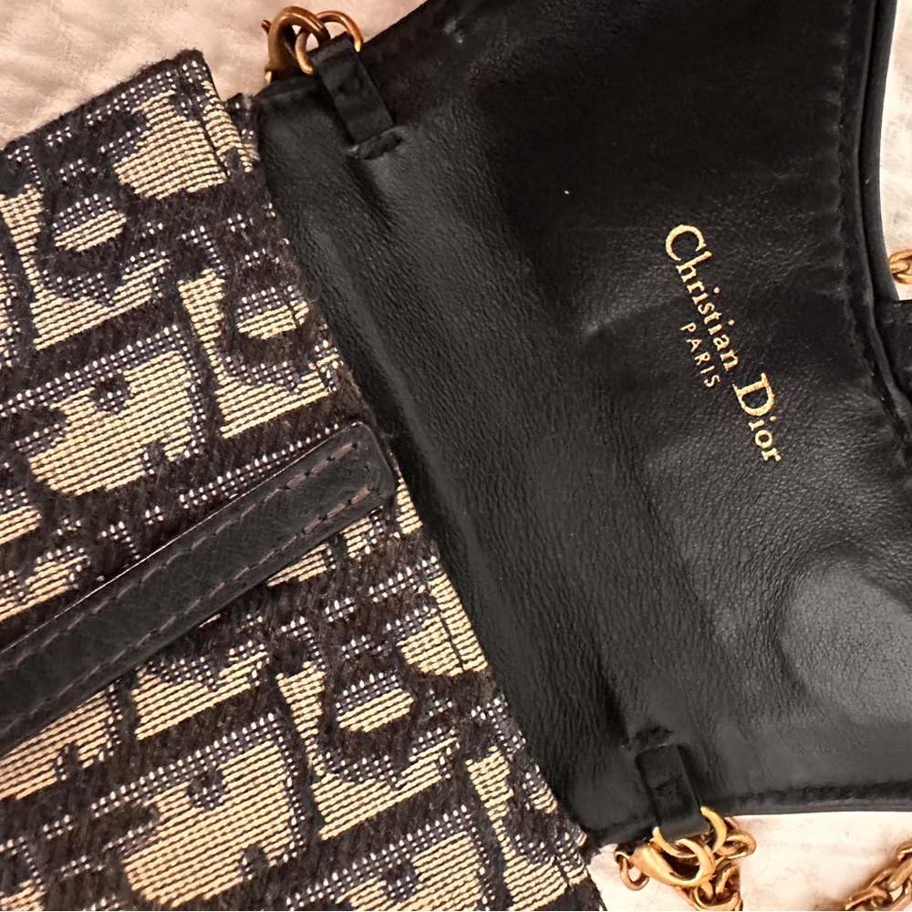 Dior Brown and Gold Chain Shoulder Bag - Picture 4 of 6